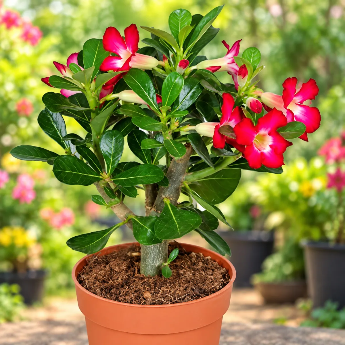 Adenium dark pink 3 layer