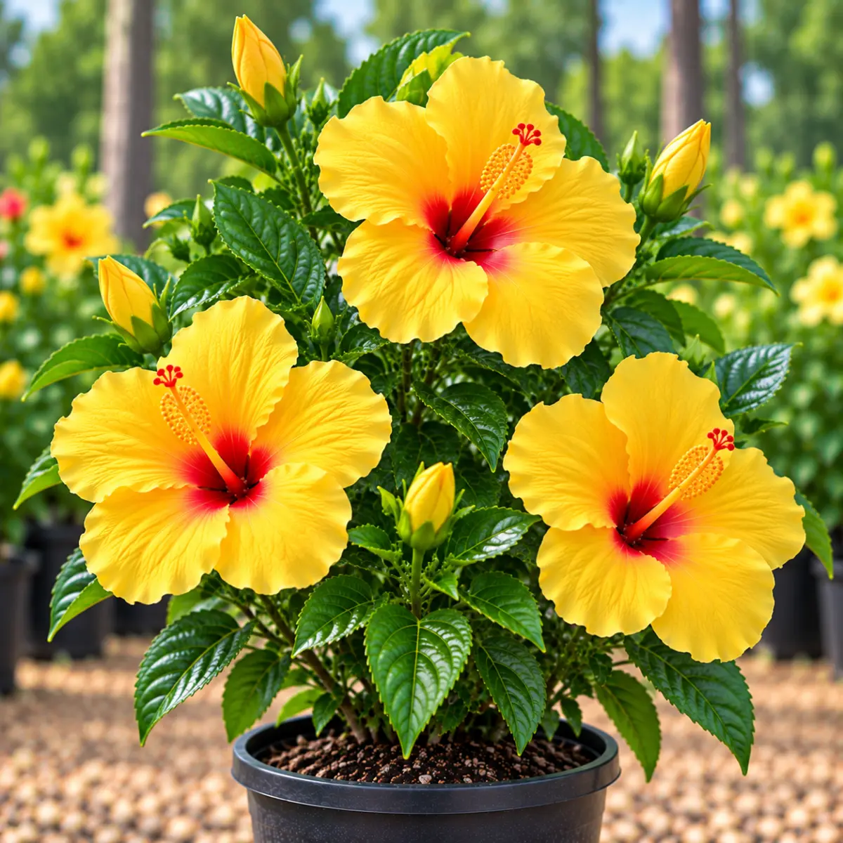 Hybrid Hibiscus – Yellow