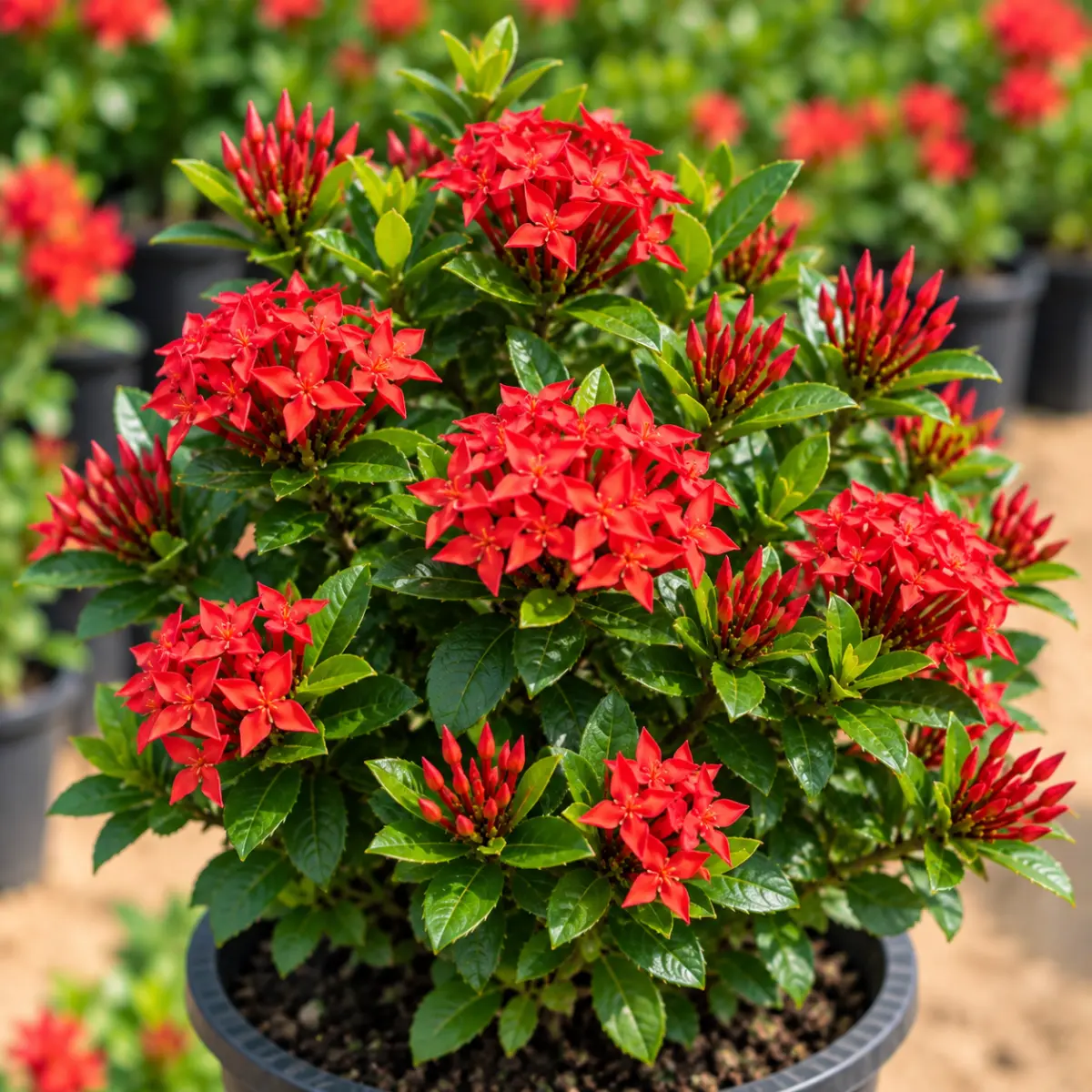 Mini Ixora – Red