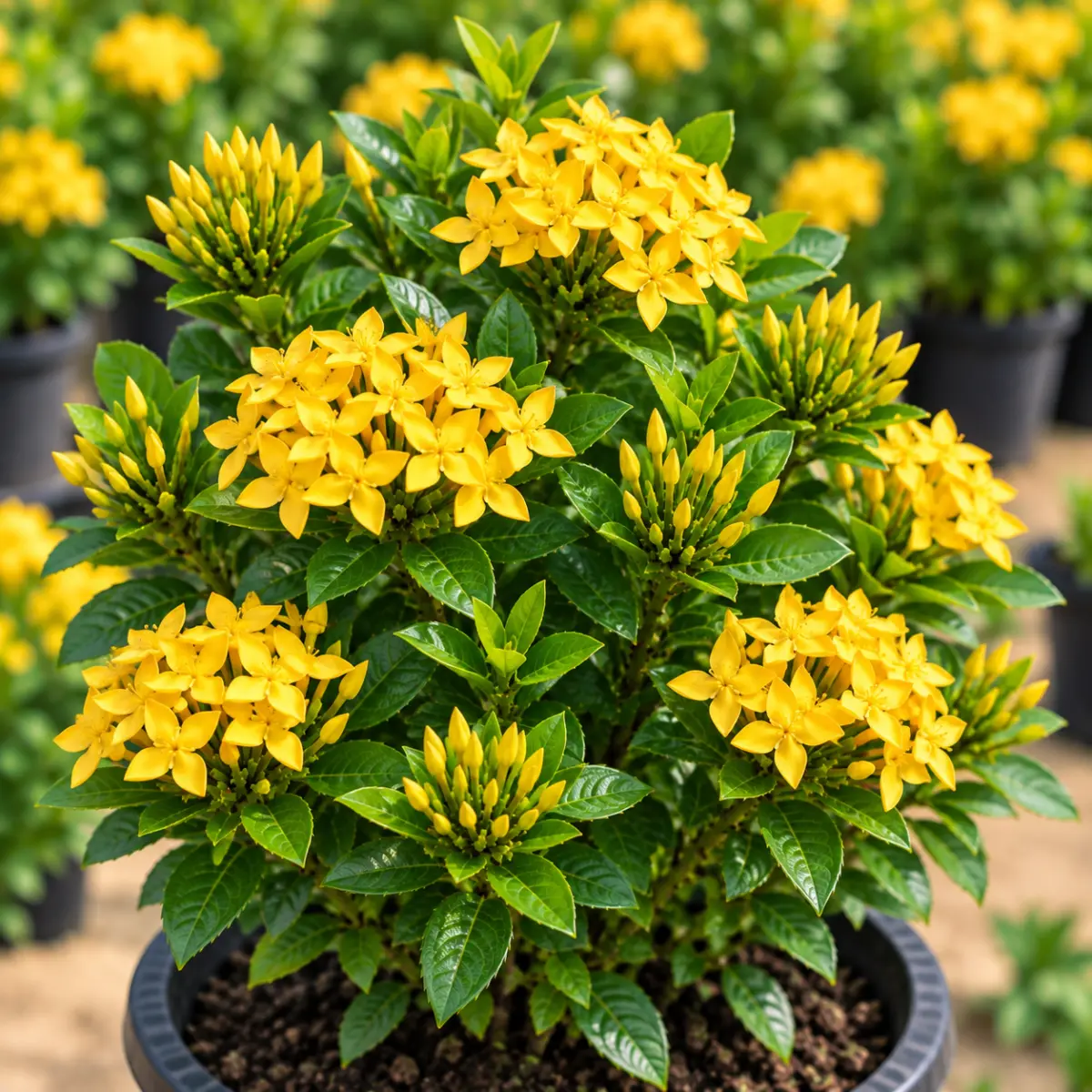 Mini Ixora – Yellow